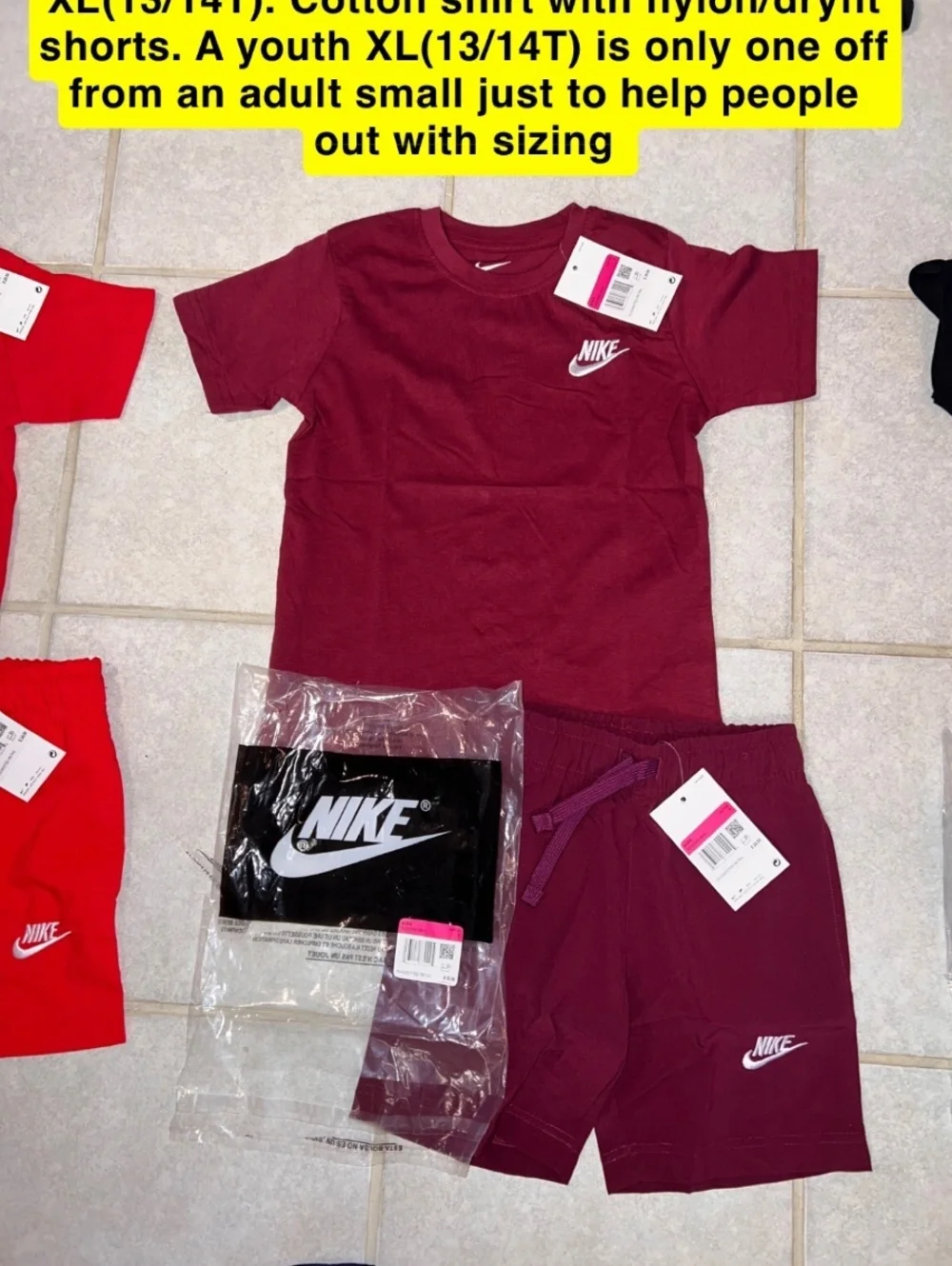 Kids Nike short/shirt set 7T